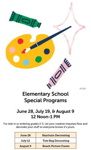 Elementary Special Programs 2025 (Palette and paint tube)